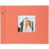 Album a vite Goldbuch Bella Vista salmone 30x25 cm lino espandibile