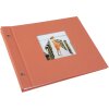 Album a vite Goldbuch Bella Vista salmone 30x25 cm lino espandibile