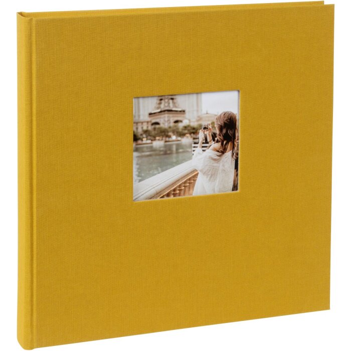 Album fotografico Goldbuch Bella Vista senape 30x31 cm 60 pagine bianche
