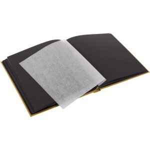 Album fotografico Goldbuch Bella Vista senape in lino 60 pagine 30x31cm con vetro