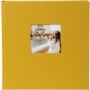 Album fotografico Goldbuch Bella Vista senape in lino 60 pagine 30x31cm con vetro