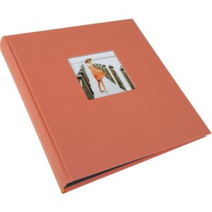 Album fotografico Goldbuch Bella Vista salmone 30x31 cm 60 pagine nere lino