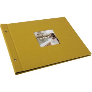 Album a vite Goldbuch Bella Vista senape 39x31 cm 40 pagine nere
