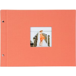 Album a vite Goldbuch Bella Vista salmone 39x31 cm 40 pagine nere