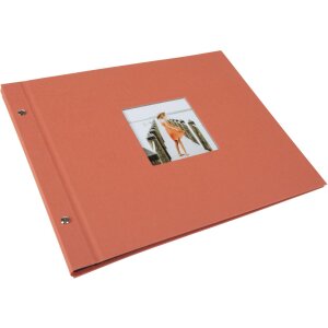 Album a vite Goldbuch Bella Vista salmone 39x31 cm 40 pagine nere