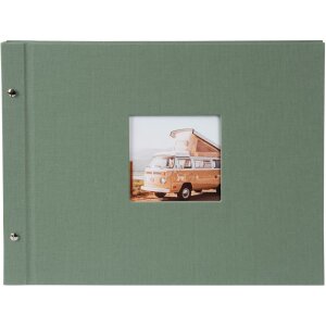 Album a vite Goldbuch Bella Vista Artichoke 40 pagine copertina in lino 39x31 cm