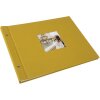 Album a vite Goldbuch Bella Vista senape 39x31 cm 40 pagine bianche
