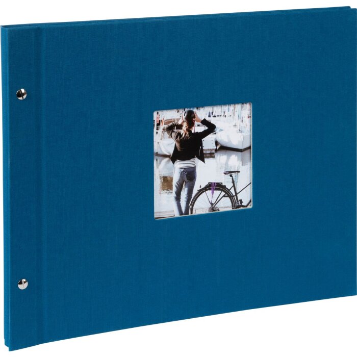 Album a vite Goldbuch Bella Vista petrol 39x31 cm 40 pagine bianche