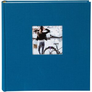 Goldbuch Jumbo Album fotografico Bella Vista Petrol 30x31 cm 100 pagine bianche lino