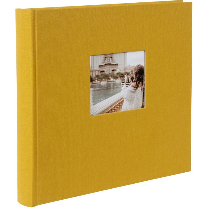 Goldbuch Album fotografico Jumbo Bella Vista senape 30x31 cm 100 pagine bianche