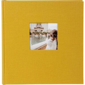 Goldbuch Album fotografico Jumbo Bella Vista senape 30x31 cm 100 pagine bianche
