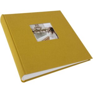 Goldbuch Album fotografico Jumbo Bella Vista senape 30x31 cm 100 pagine bianche