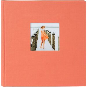 Goldbuch Album fotografico Jumbo Bella Vista salmone 30x31 cm 100 pagine bianche lino