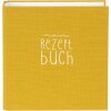 Cartella per ricette Goldbuch Bella Vista senape 21x24 cm meccanismo ad anello in lino