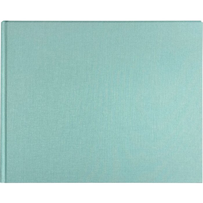 Libro degli ospiti Goldbuch Bella Vista aqua 25x20 cm 100 pagine bianche