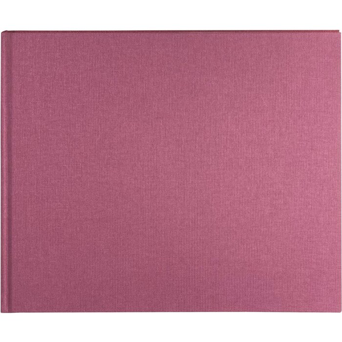 Libro degli ospiti Goldbuch Bella Vista fucsia 25x20 cm 100 pagine bianche