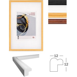 Cornice in legno Walther Select 10x15 cm vetro artistico naturale