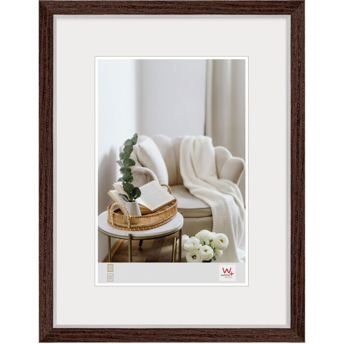 Walther Cornice in legno MDF Hygge 40x50 cm noce