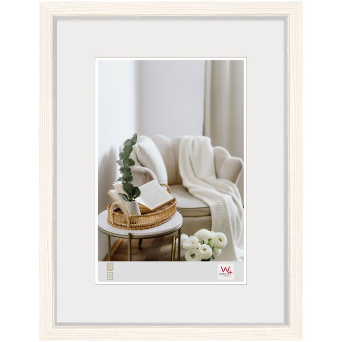 Walther Cornice in legno MDF Hygge 40x50 cm bianco