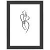 Walther cornice in legno Silhouette nera 10x15 cm design moderno vetro MDF