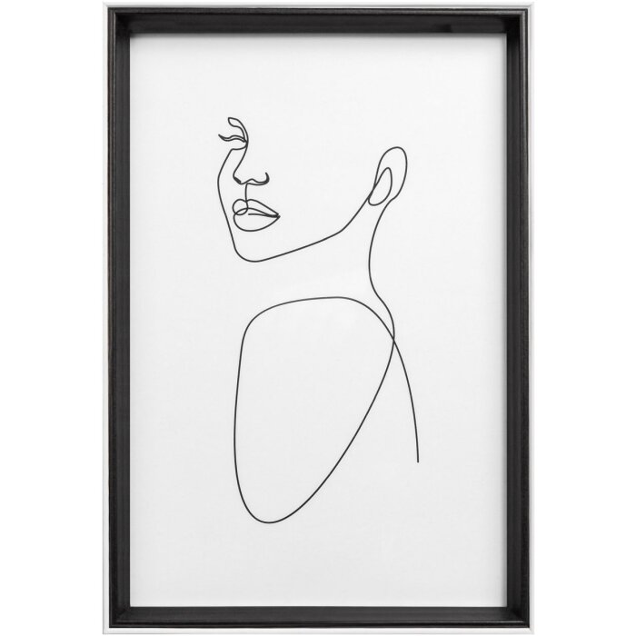 Walther cornice in legno Silhouette 20x30 cm profilo MDF nero vetro trasparente