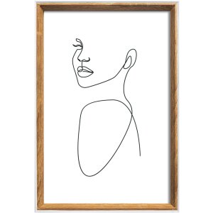 Walther cornice in legno Silhouette 20x30 cm naturale