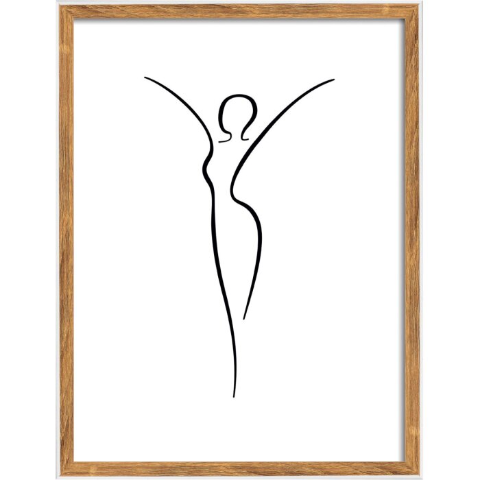 Walther cornice in legno Silhouette 30x40 cm naturale