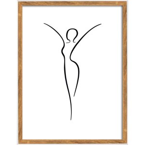 Walther cornice in legno Silhouette 30x40 cm naturale