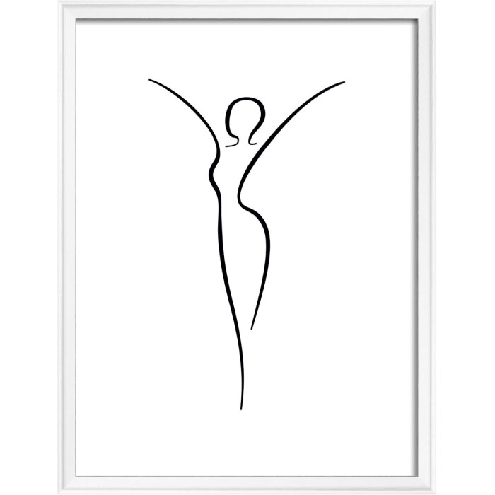Walther cornice in legno Silhouette 30x40 cm bianco