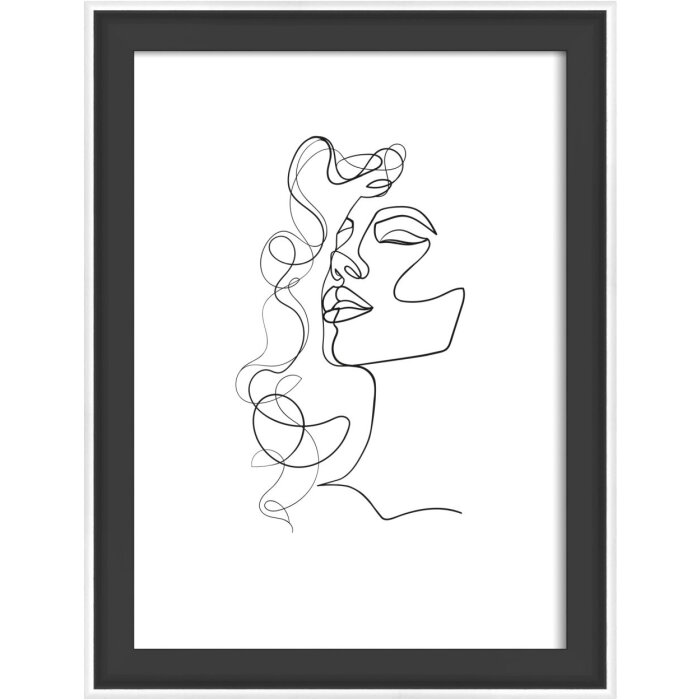 Walther cornice in legno Silhouette 13x18 cm nero
