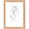 Walther cornice in legno Silhouette 13x18 cm faggio chiaro MDF supporto formato paesaggio