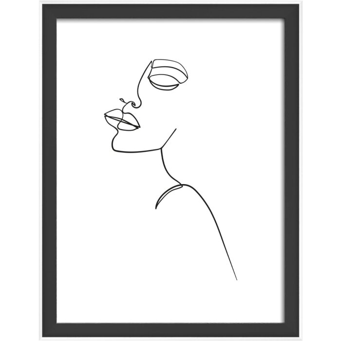 Walther cornice in legno Silhouette 15x20 cm nero