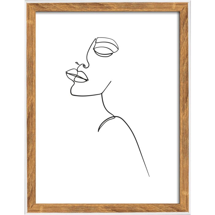 Walther cornice in legno Silhouette 15x20 cm naturale
