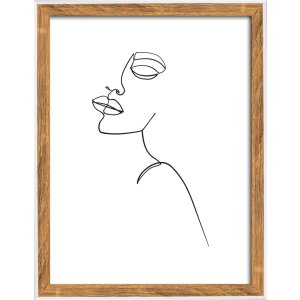Walther cornice in legno Silhouette 15x20 cm naturale