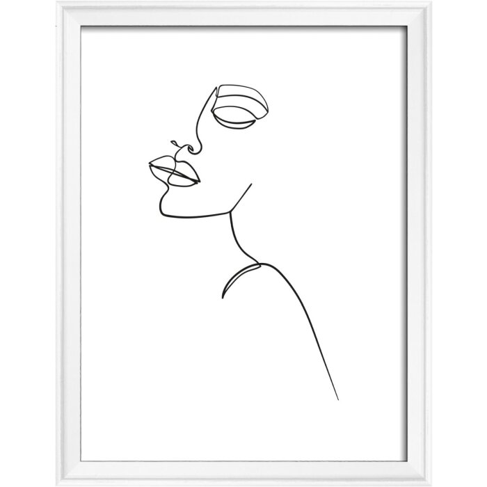 Walther cornice in legno Silhouette 15x20 cm bianco