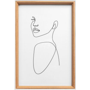 Walther cornice in legno Silhouette MDF da 10x15 cm a 30x40 cm vetro trasparente