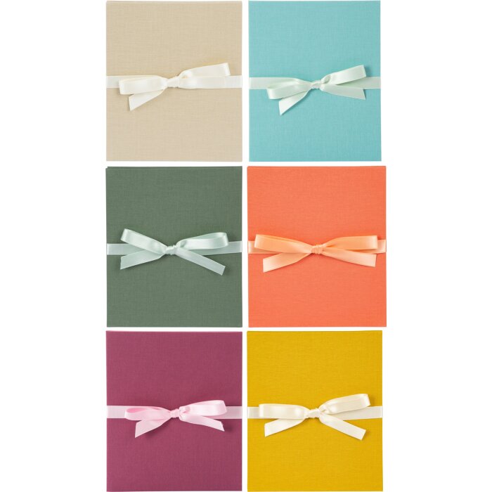 Goldbuch Leporello Bella Vista 10 foto 13x18 cm lino bianco cartone fotografico