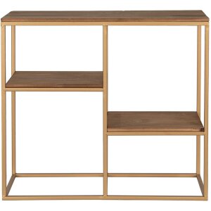 Clayre & Eef 50744 Mensola a muro color oro 53x18x49 cm