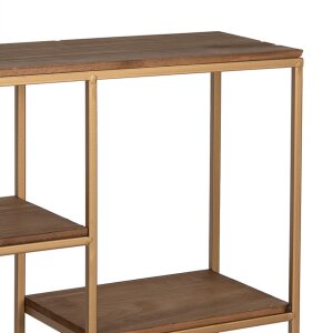 Clayre & Eef 50744 Mensola a muro color oro 53x18x49 cm