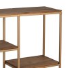 Clayre & Eef 50744 Mensola a muro color oro 53x18x49 cm
