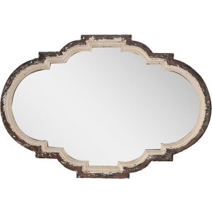 Clayre & Eef 52S300 Specchio da parete Marrone Beige 63x4x91 cm