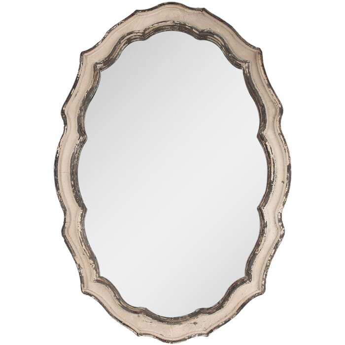 Clayre & Eef 52S303 Specchio da parete Beige, Marrone 52x3x75 cm