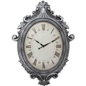 Clayre & Eef 5KL0236 Orologio da parete color argento...