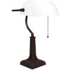 LumiLamp 5LL-5686 Lampada da tavolo bianca 26x16x40 cm E27-max 1x40W Lampada Banker