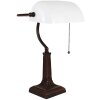 LumiLamp 5LL-5686 Lampada da tavolo bianca 26x16x40 cm E27-max 1x40W Lampada Banker