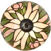 LumiLamp 5LL-6307 Lampada da tavolo Tiffany rosa Ø 27x40 cm E14-max 1x40W