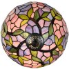 LumiLamp 5LL-6308 Lampada da tavolo Tiffany rosa Ø 30x50 cm E27-max 1x60W