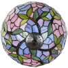 LumiLamp 5LL-6308 Lampada da tavolo Tiffany rosa Ø 30x50 cm E27-max 1x60W