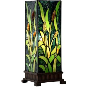 LumiLamp 5LL-6310 Lampada da tavolo Tiffany verde...