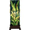 LumiLamp 5LL-6310 Lampada da tavolo Tiffany verde 18x18x45 cm E27-max 1x60W